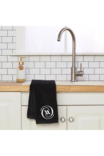 Ursa V Letter Embroidered Decorative Kitchen and Bathroom Towel 30X50