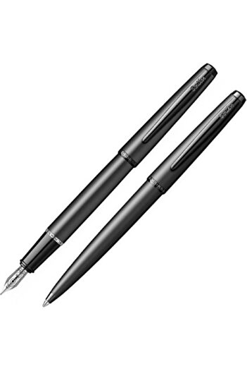 Scrikss Metropolis 78Mb Fountain Pen - Ballpoint Pen Suit Special Box Matte Black