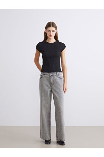 LC Waikiki Sparkling Selections from Shining Store |   Crew Neck Textured Women's Bodysuit