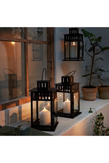 IKEA FENOMEN Unscented Pillar Candle, Natural, 14 cm