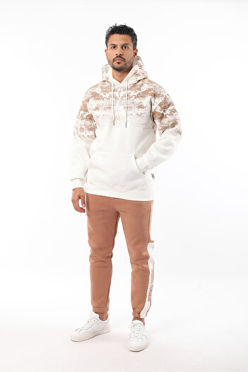 Rodrigo Φούτερ Unisex Half Oversize από βαμβακερό μαλακό φλις με κουκούλα και τσέπη καγκουρό με στάμπα