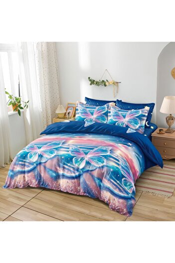 CHIRASO CHIRASO Bedding, ANIMATED FINE, ELASTIC Sheet 180x200+25cm, Duvet Cover 200x230cm, 4 Pillowcases