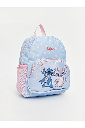 LC Waikiki Blue Lilo and Stitch Printed Girl's Backpack
