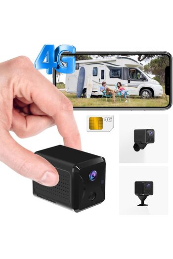 Generic 4G LTE Surveillance Camera with SIM Card, Surveillance Camera without WLAN with Battery 5200