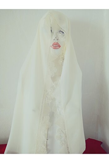 hoaryage Crepe Fabric Handcrafted Needlework, Prayer, Mevlit Cover, Special Handmade Hoop Dowry Box Embroidered 140X75 cm