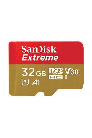 SanDisk بطاقة ذاكرة Extreme microSDHC UHS-I U3 بسعة 32 جيجابايت