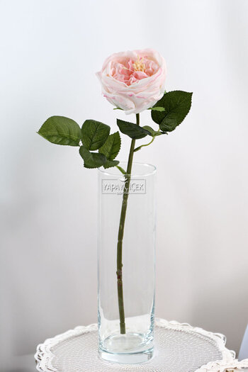 Yapay Çiçek Deposu Artificial Luxury Wet Peony 45 cm Powder Pink