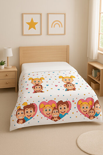 Kukuli Licensed Children's Pique – 150X200 cm – 70% Cotton 30% Polyester