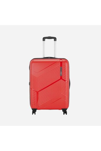 Safari Deluxe Carter 3-Piece Luggage Set with Wheels, 55cm / 67cm / 76cm, Cherry Red, Polycarbonate