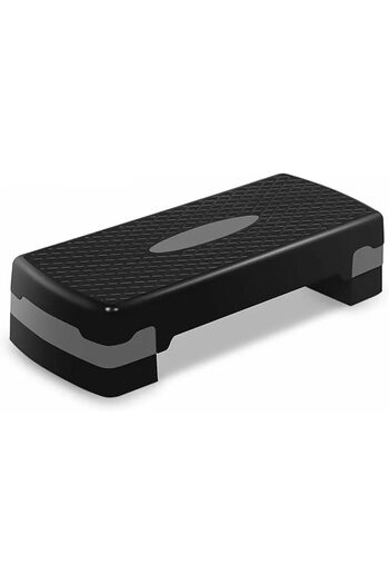 AGD Adjustable Aerobic Stepper with Two-Step Levels for Fitness Exercises