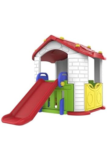 Generic Kids Plastic Play House, Pink, Purple and White, with Gates and Windows