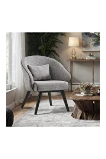 Crestj Dining chair, fabric side chair with black grey legs