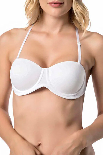 Le Jardin Micro-Coated Underwire Backless Transparent Unlined Bra Lilian Lj7043