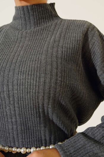 STİLZERAFET Knitwear Ribbed Dress