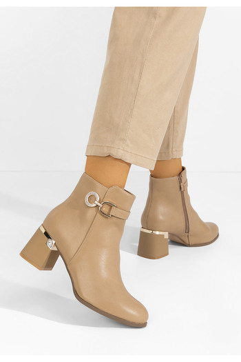 B T Shoes Γυναικεία Μποτίνια Margie χακι