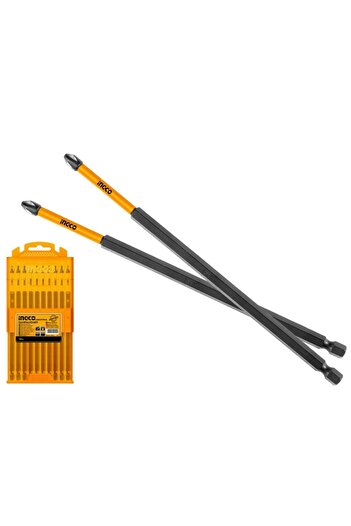 Ingco SDBIM11PH2105 10'lu Darbeli Uzun Yıldız Tornavida Ucu Seti 250 mm