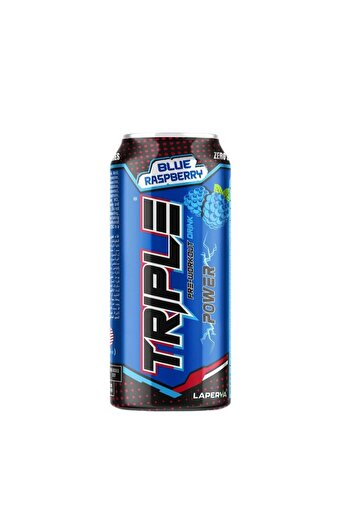 Laperva Triple Power Energy Drink, Blue Raspberry, Box of 12 Pieces