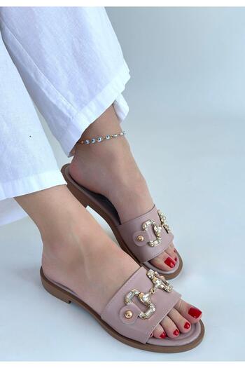 NESSİMO Powder Skin Buckle Slippers N265281