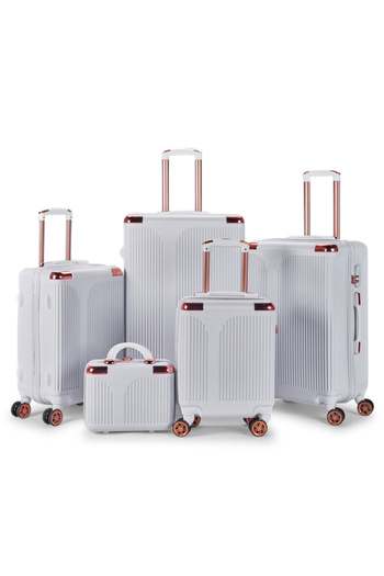 LİMRA 5-piece luggage set with 4 wheels, solid and modern design