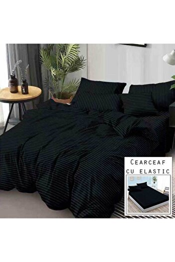 Patul Damask Linen, Sulphur, Double Bed, 2 Persons, Fitted Sheet, 6 Pieces