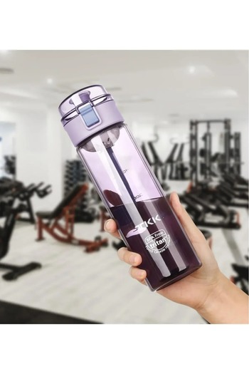 tüftürük TKK 550ml Tritan Water Bottle with Strawless Comfortable Drinking Lockable Lid and Carrying Handle