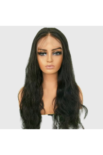 Bella Women's Natural Hair Wig 26 Inches Length 200% Density (Saba)