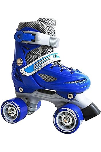 Generic Professional Adjustable PU Leather Roller Skates with 4 Wheels for Kids (Ages 3-12)
