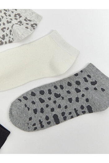LC Waikiki Create Your Style from Uzg Store |   Patterned Women's Booties Socks 5-Piece