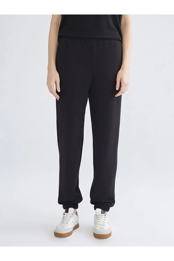 LC Waikiki Xsides Black Women's Jogger Sweatpants with Elastic Waist
