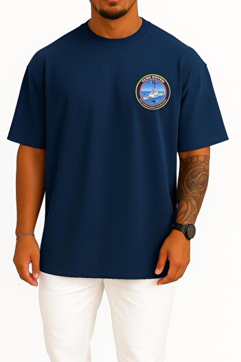 Bahriyeli Collection Oversize Tcsg Güven - Unisex T-Shirt with 702 Pocket and Back Design