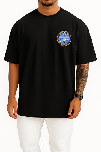 Bahriyeli Collection Oversize Tcsg Güven - Unisex T-Shirt with 702 Pocket and Back Design