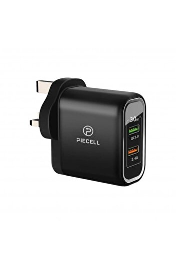 PIECELL Wall Charger with Dual USB Ports 30W