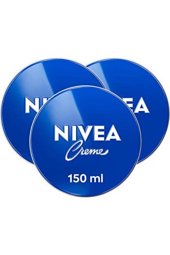 NIVEA Full Body Cream Moisturizer, Suitable for All Skin Types, 3 x 150ml