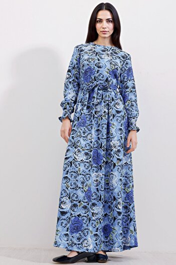 Hiccup Bdart Maxi Knit Dress with Bow Detail