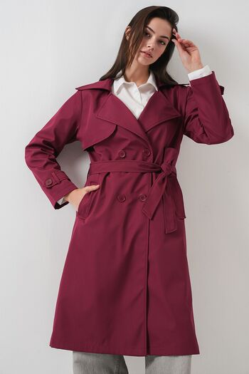 Hiccup Bdart Buttoned Lined Trench Coat