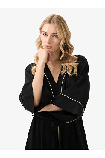 Blackspade Women's Dressing Gown 51908 - Black