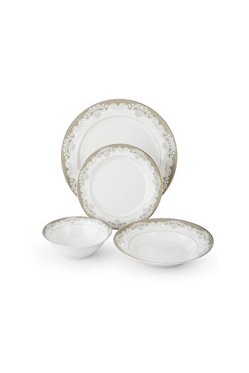 Abareek Al Safa Luxury Dinner Set: Consists of 24 pieces