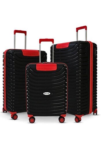 Bezubi Set of 3 suitcases Easy Travel, telescopic handle, 4 silent double wheels