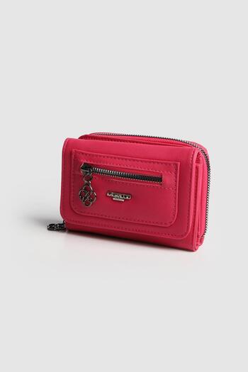 La La'Graccio Paris La'Graccio Paris Women's Lagra Multi-Compartment Faux Leather Wallet Fuchsia