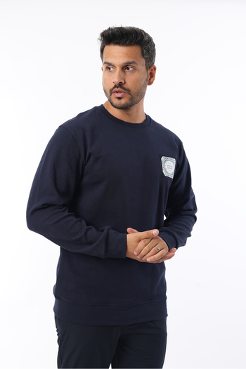 Rodrigo Men's Doubleface Fabric Crew Neck Printed 100% Cotton Sweatshirt