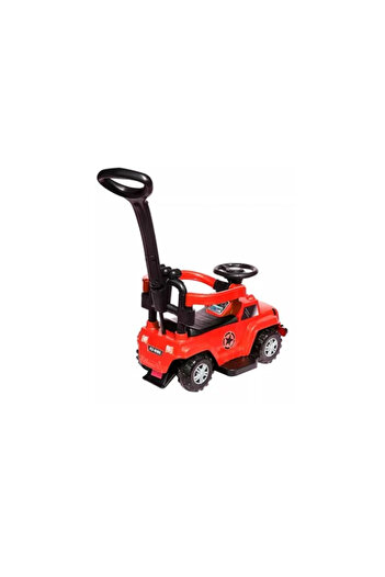 BESTWAY سيارة دفع وركوب للأطفال - حمراء، متعددة الاستخدامات مع مقبض للوالدين