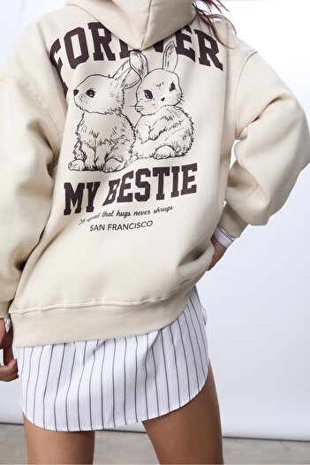 Stradivarius Graphic print hoodie
