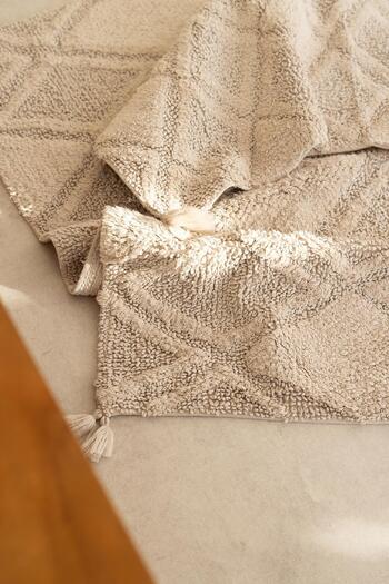 İrya Maxi Puskullu Bath Mats 40X60 + 60X90 Beige
