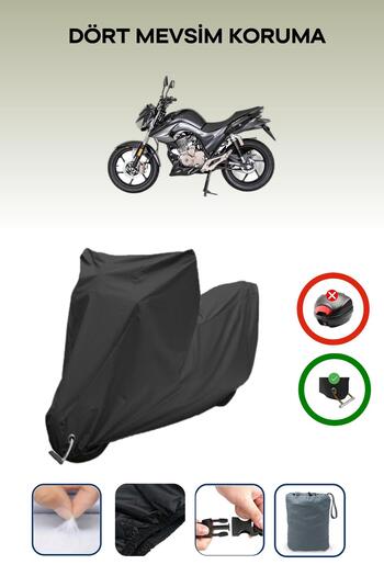 Breen Black Lock Compatible Mondial 125 Drift L Cbs Motorcycle Cover