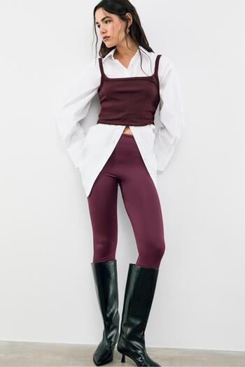 Stradivarius Soft high-rise sculpt leggings