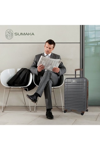 SUMAKA Luggage Travel Suitcase Trolley Bag - Set of 3 pcs - With Spinner Wheels (PC material - Hardside)