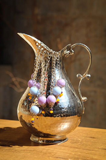 ANTEPSEPETİ Copper Colored Beaded Jug