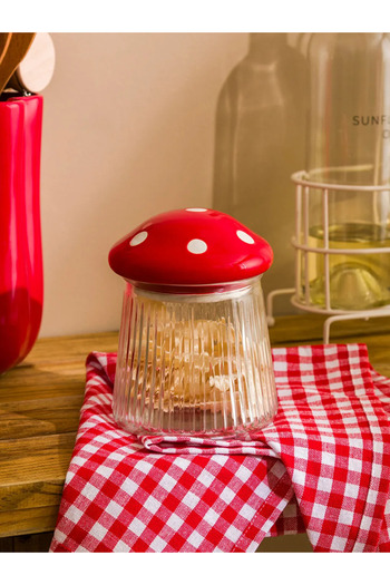 LC Waikiki Lcw Home Colorless Mushroom Figured Storage Container 14 cm