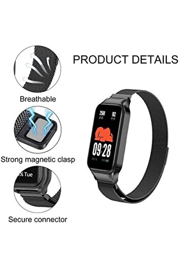 O Ozone Milanese Loop Strap for Xiaomi Redmi Smart Band 2 - Rose Gold