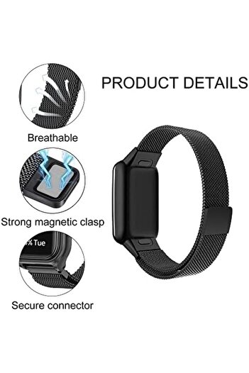 O Ozone Milanese Loop Strap for Mi Band 7 Pro- Rose Gold